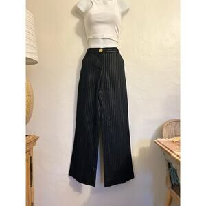 90s Star City pinstripe black  Pants